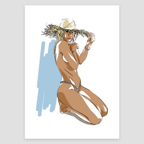 GIRL IN THE SUN A3